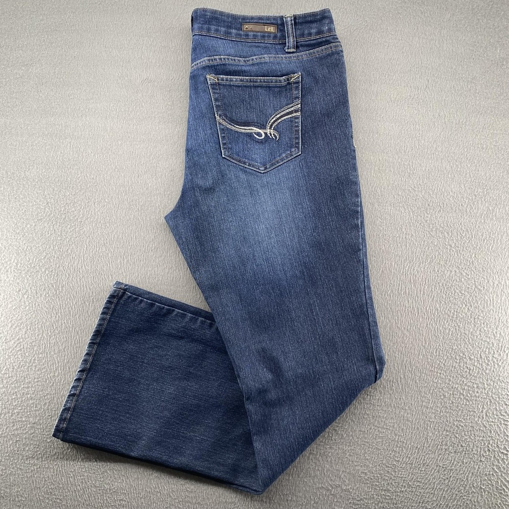 VTG L.e.i Jeans Juniors 17‎ Blue Sophia Hipster Flare Low Rise Stretch Denim y2k